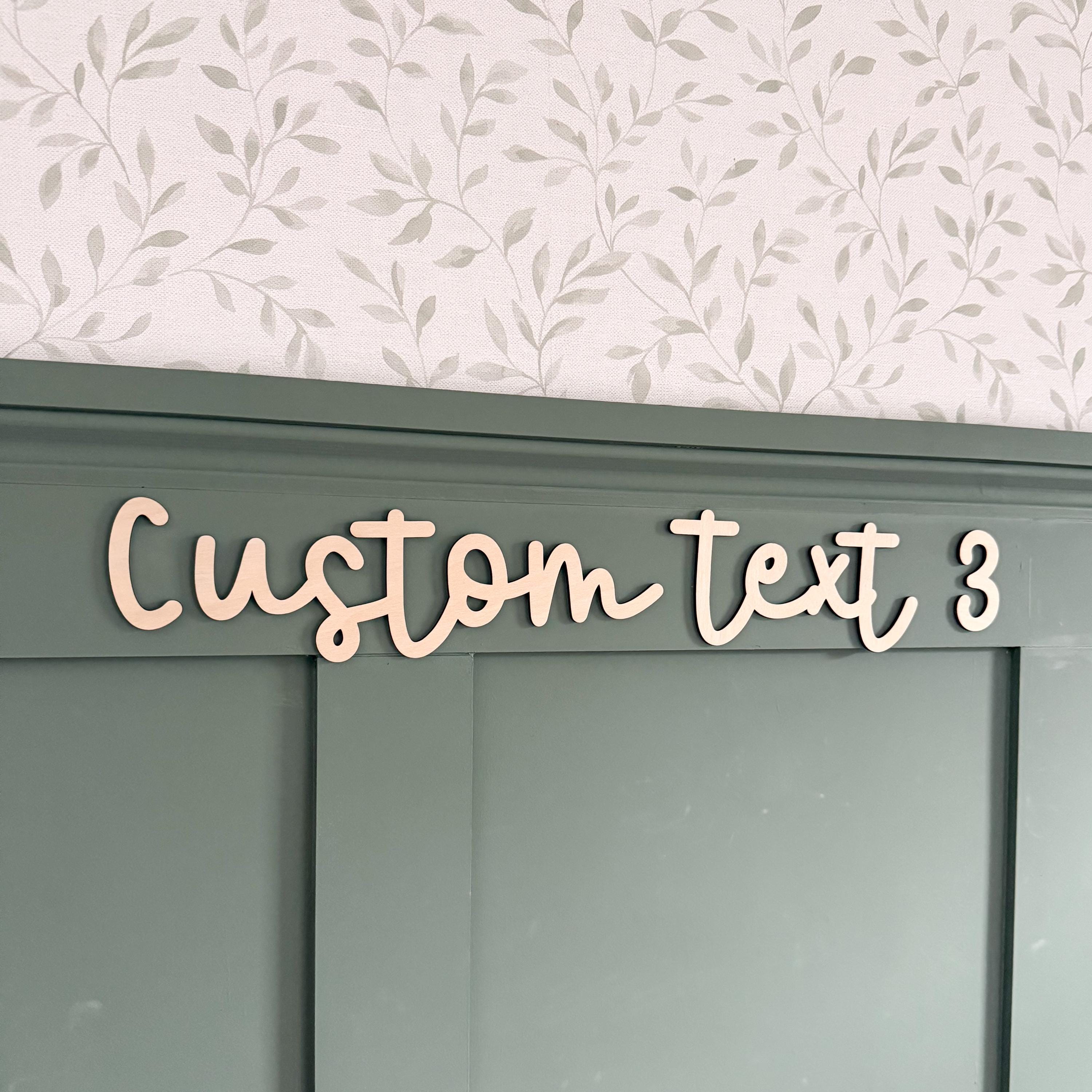 Custom Wooden Quote Sign: Personalized Wall Art