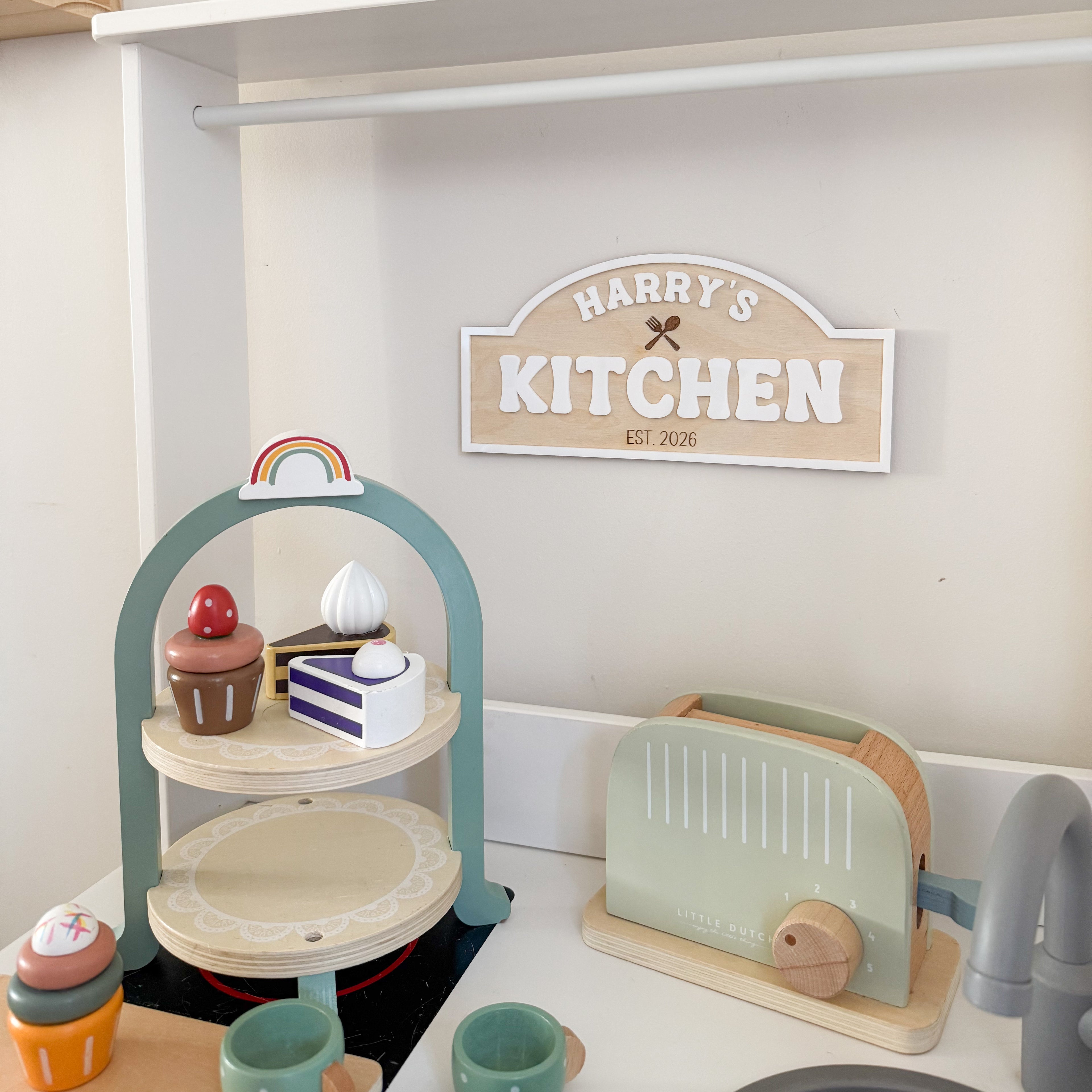 Personalised Play Kitchen Sign