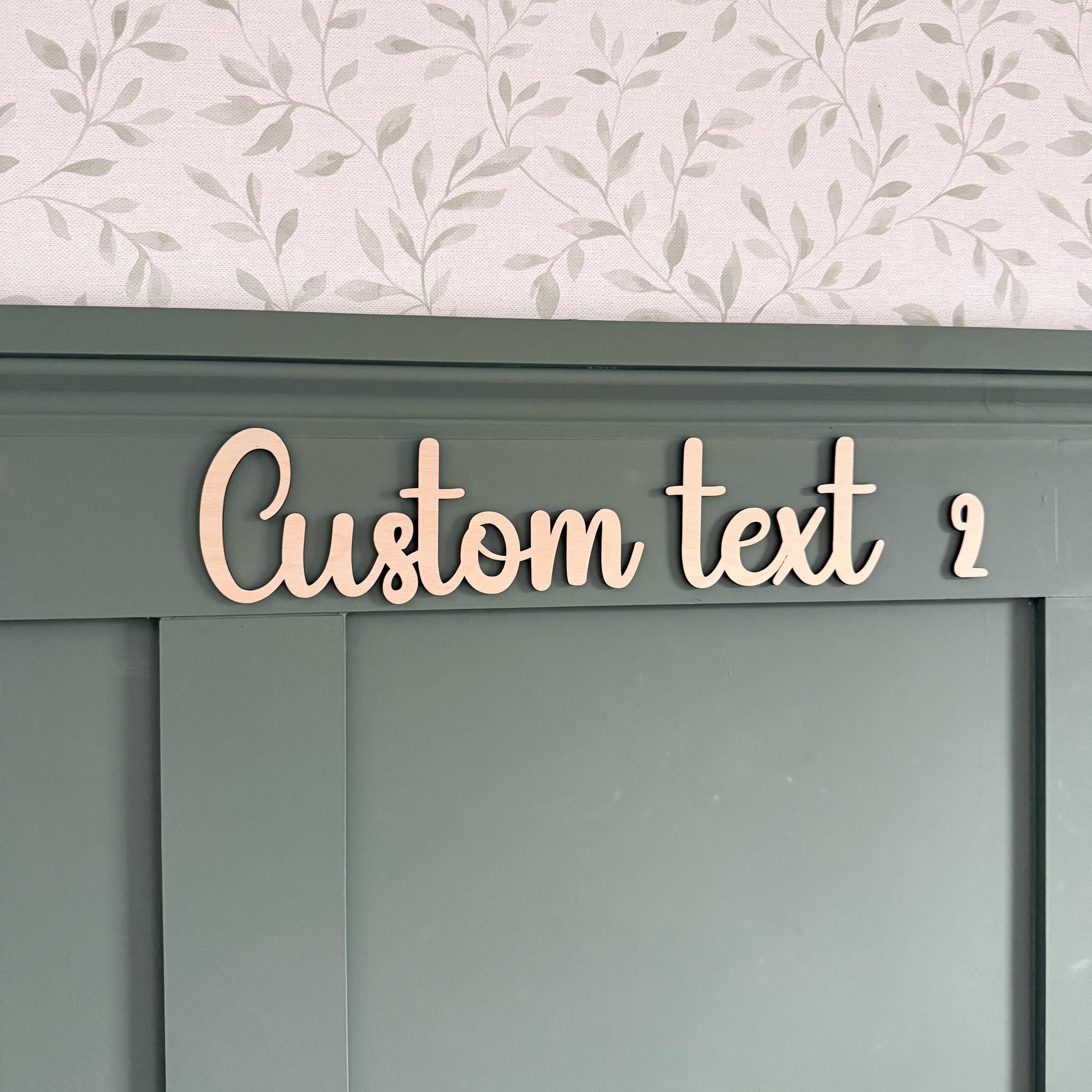 Custom Wooden Quote Sign: Personalized Wall Art