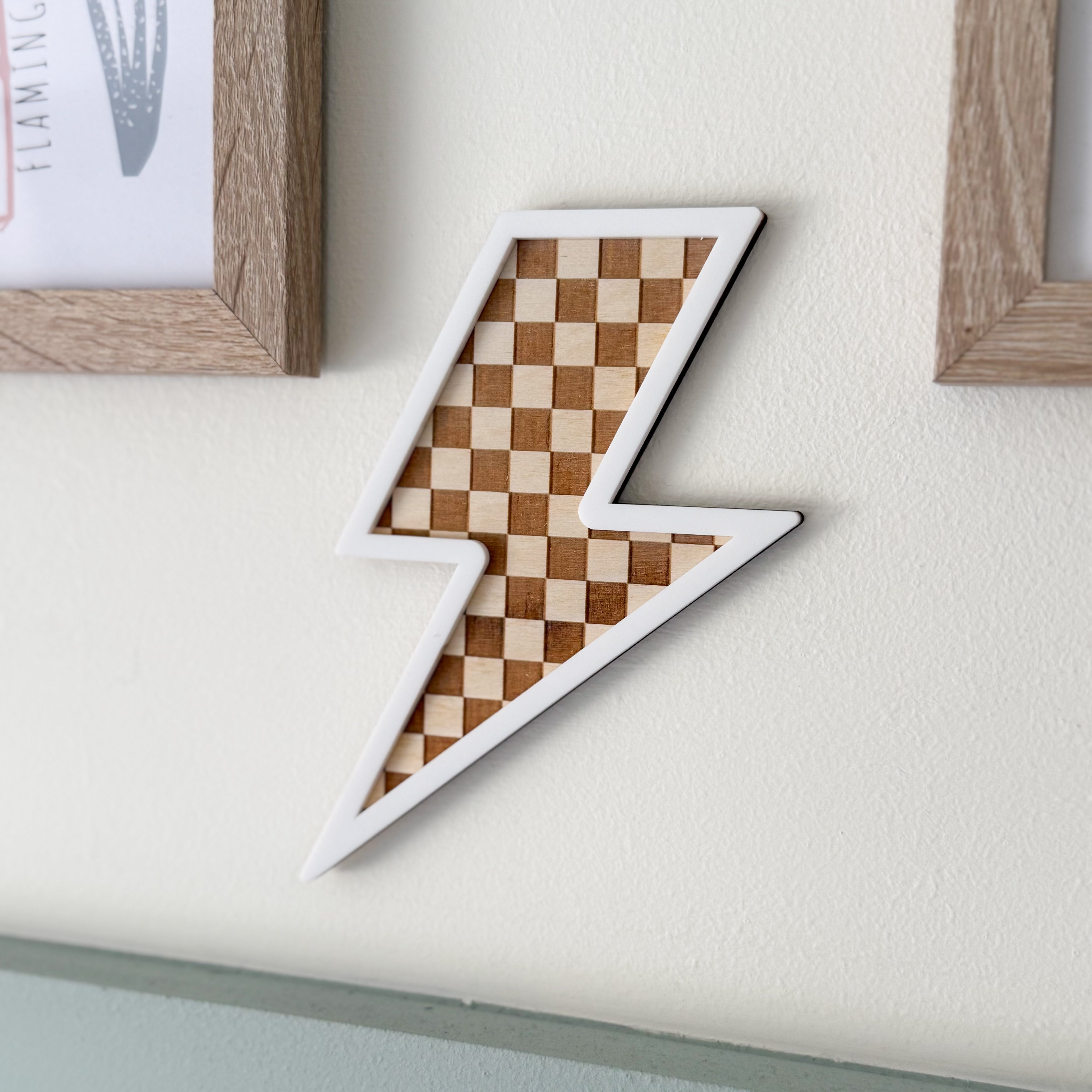 Lightning bolt wall decal