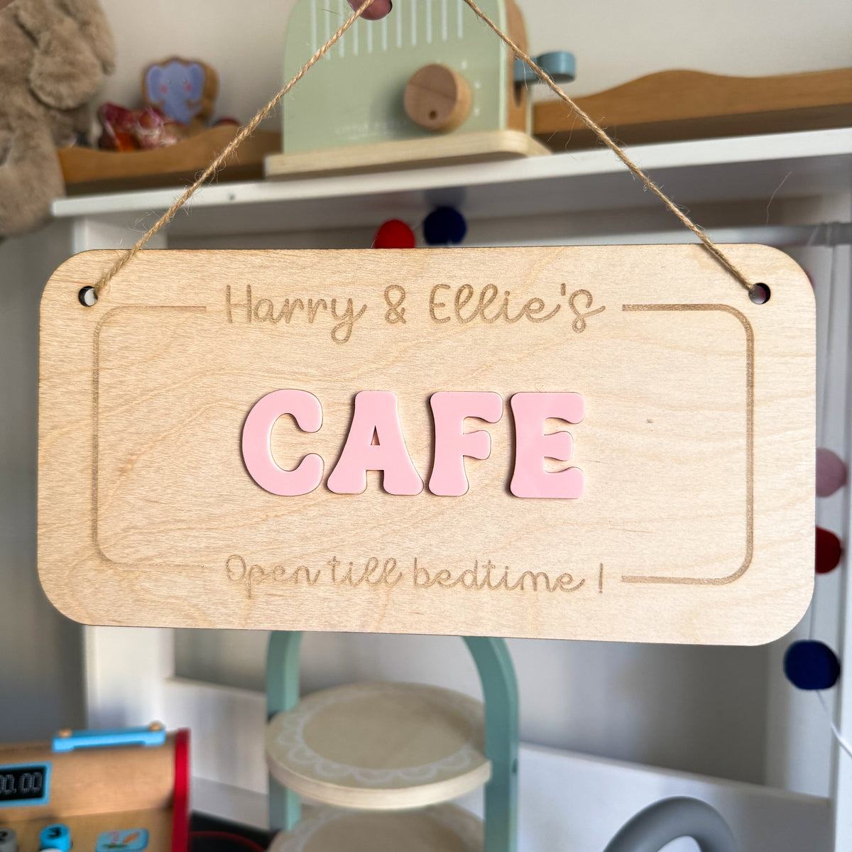 Personalised Hanging Cafe Sign
