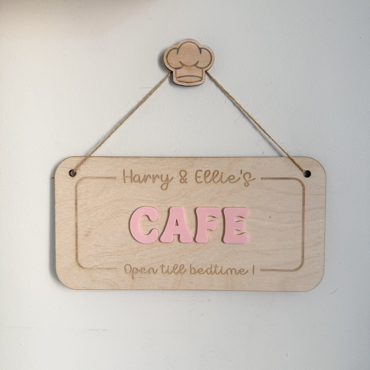 Personalised Hanging Cafe Sign