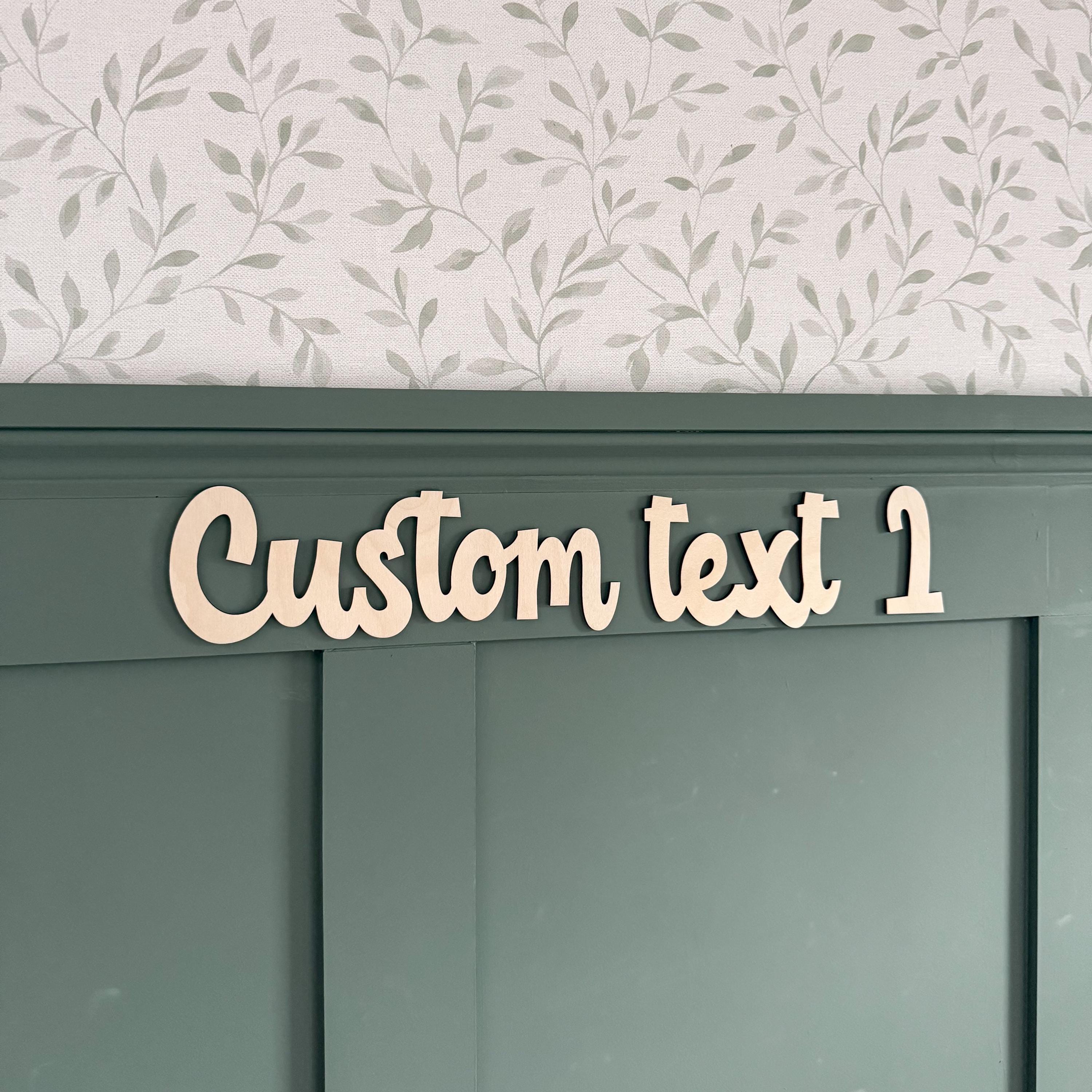 Custom Wooden Quote Sign: Personalized Wall Art