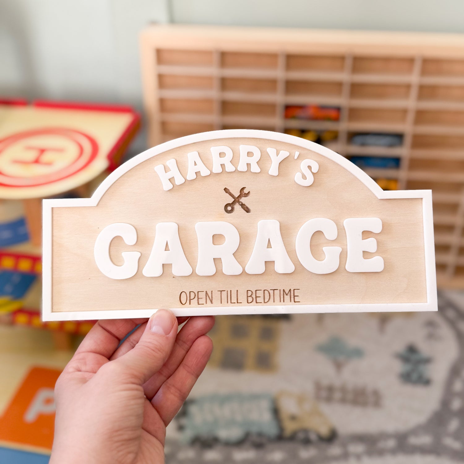 Personalised Garage sign- kids role play