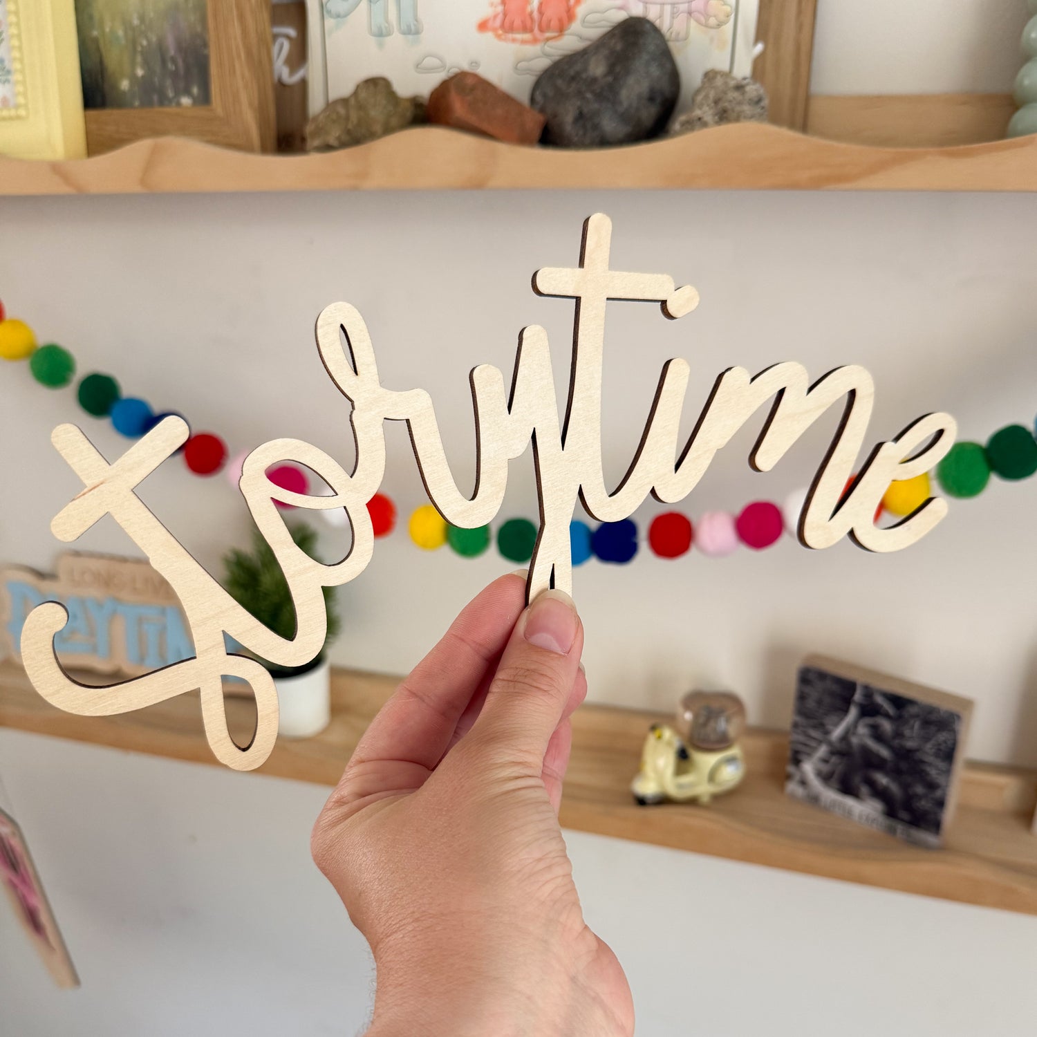 Story time laser cut word (sample sale)