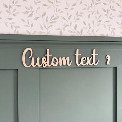 Custom Wooden Quote Sign: Personalized Wall Art