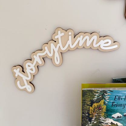Storytime Sign for children’s book corner