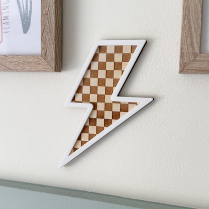 Lightning bolt wall decal