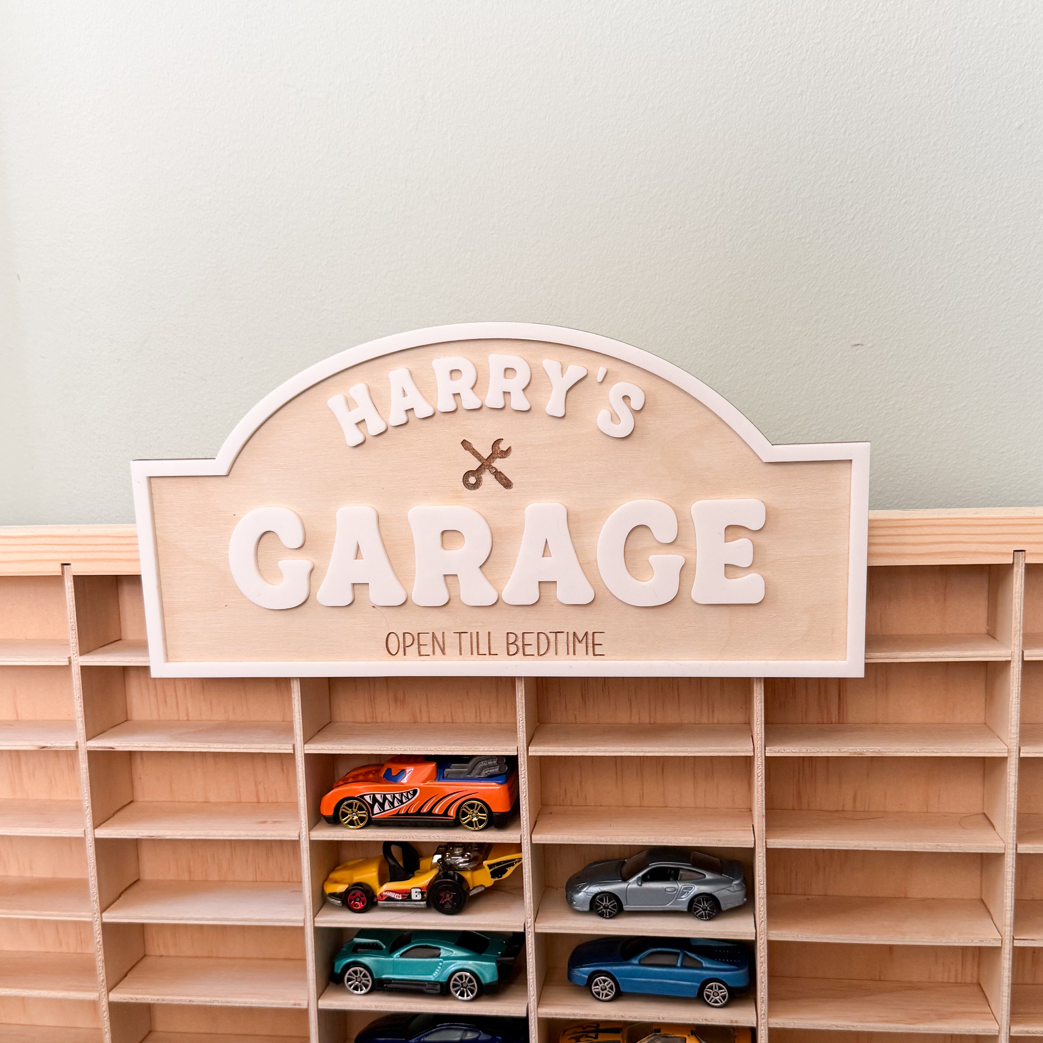 Personalised Garage sign- kids role play