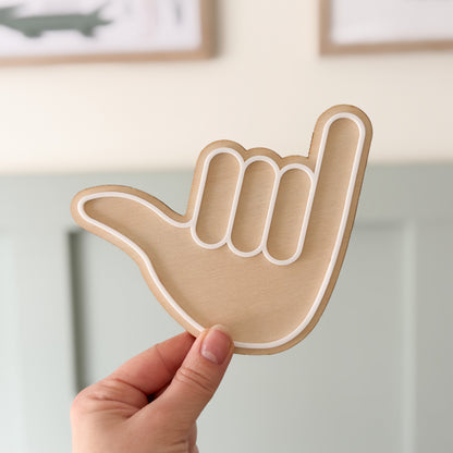 Shaka wall decor decal