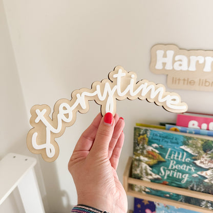 Storytime Sign for children’s book corner