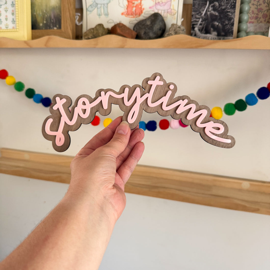 Storytime Sign for children’s book corner (Sample Sale)