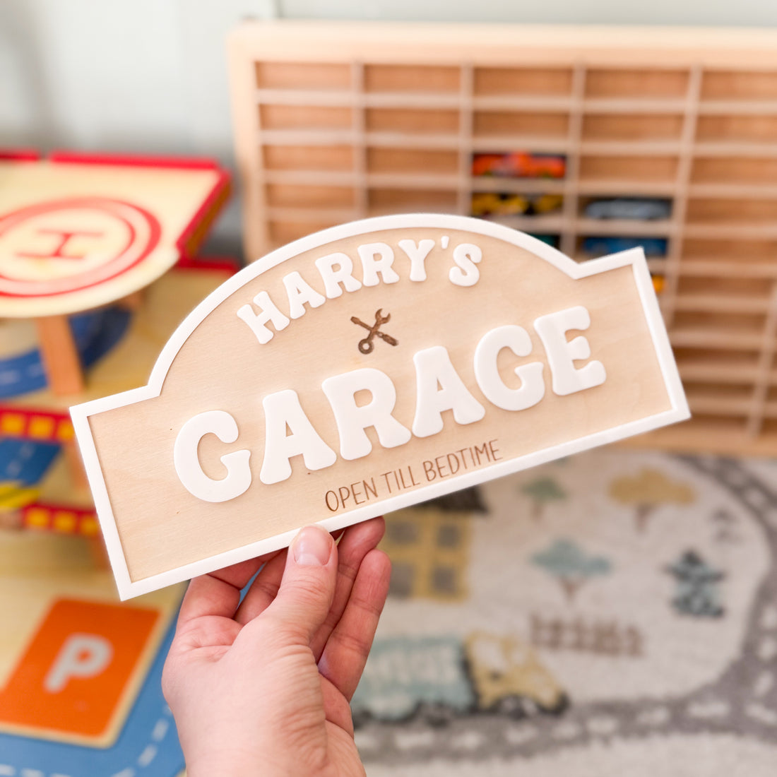 Personalised Garage sign- kids role play