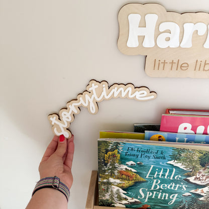 Storytime Sign for children’s book corner