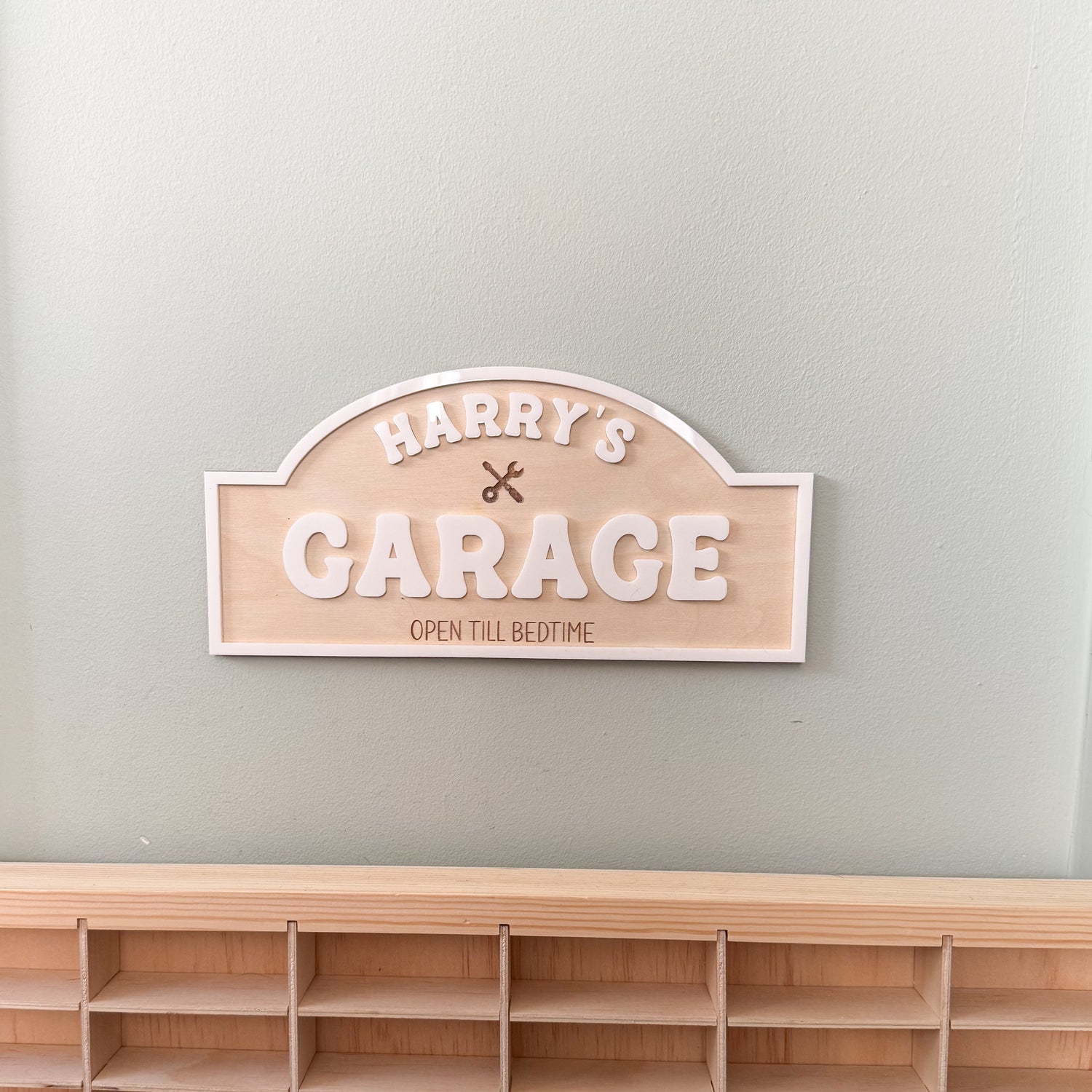Personalised Garage sign- kids role play