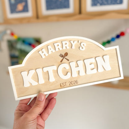 Personalised Play Kitchen Sign