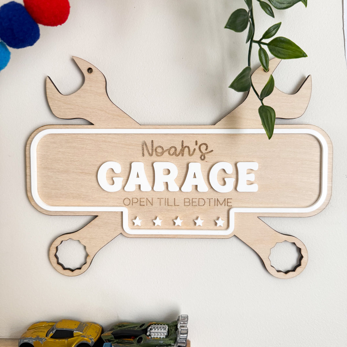 Personalised Spanner Garage Sign