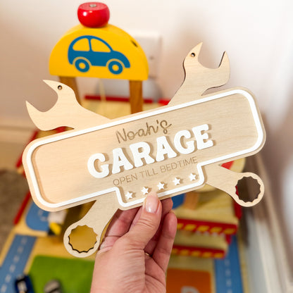 Personalised Spanner Garage Sign