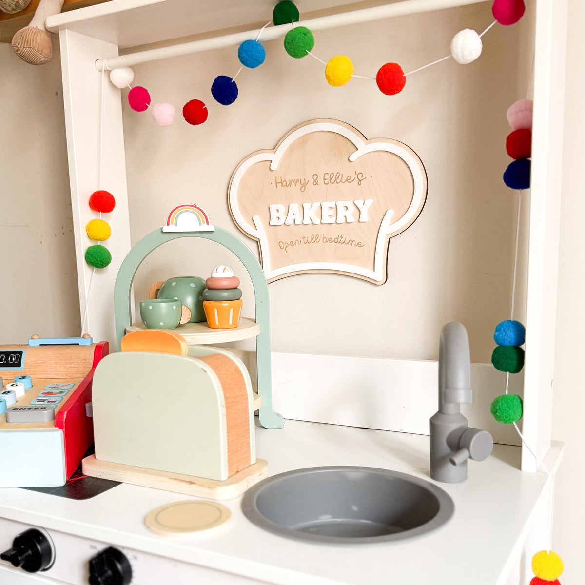 Personalised Chef Hat Bakery Sign