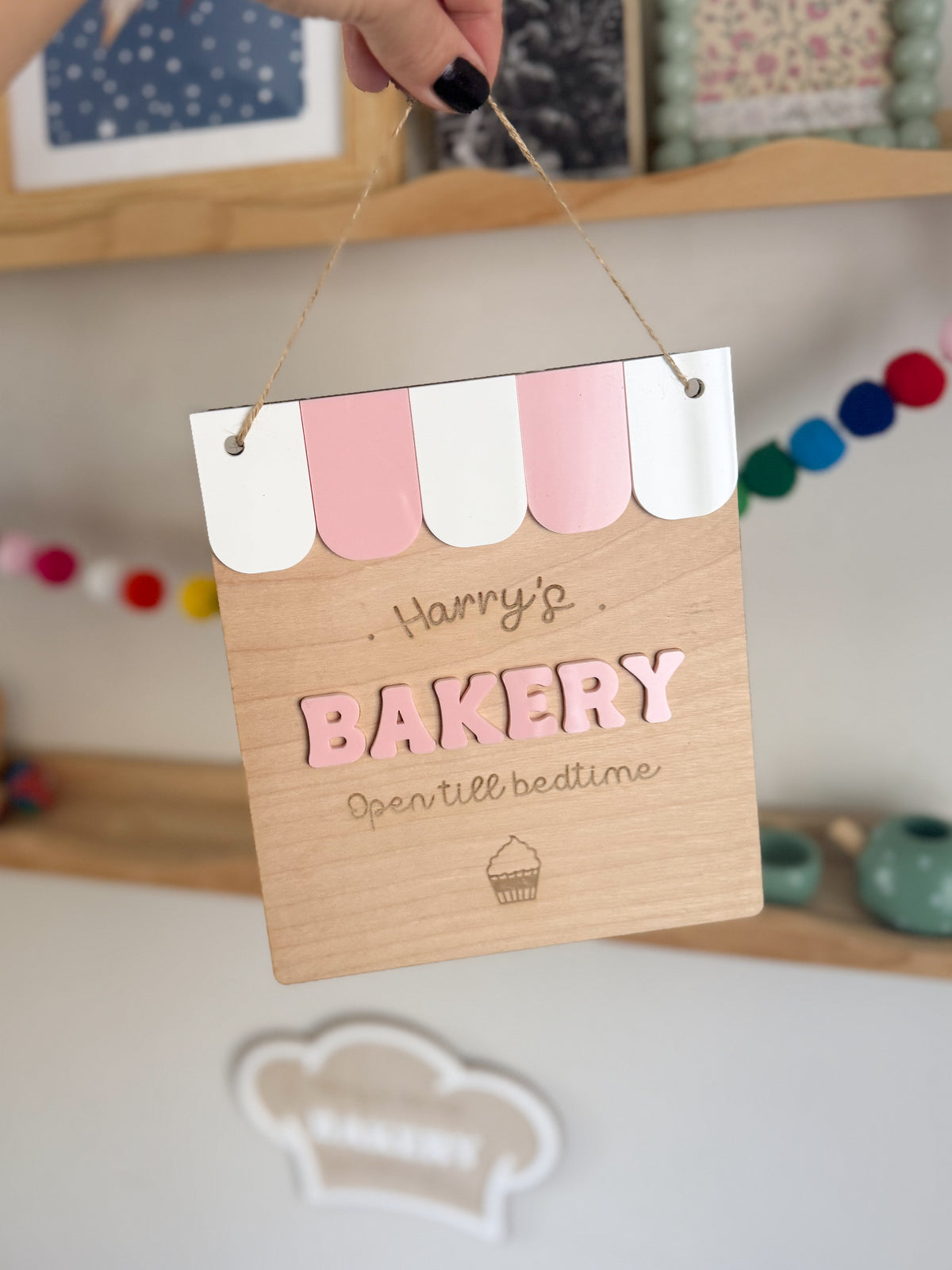 Personalised Bakery Sign with Bunting