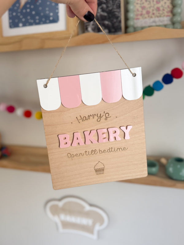 Personalised Bakery Sign with Bunting