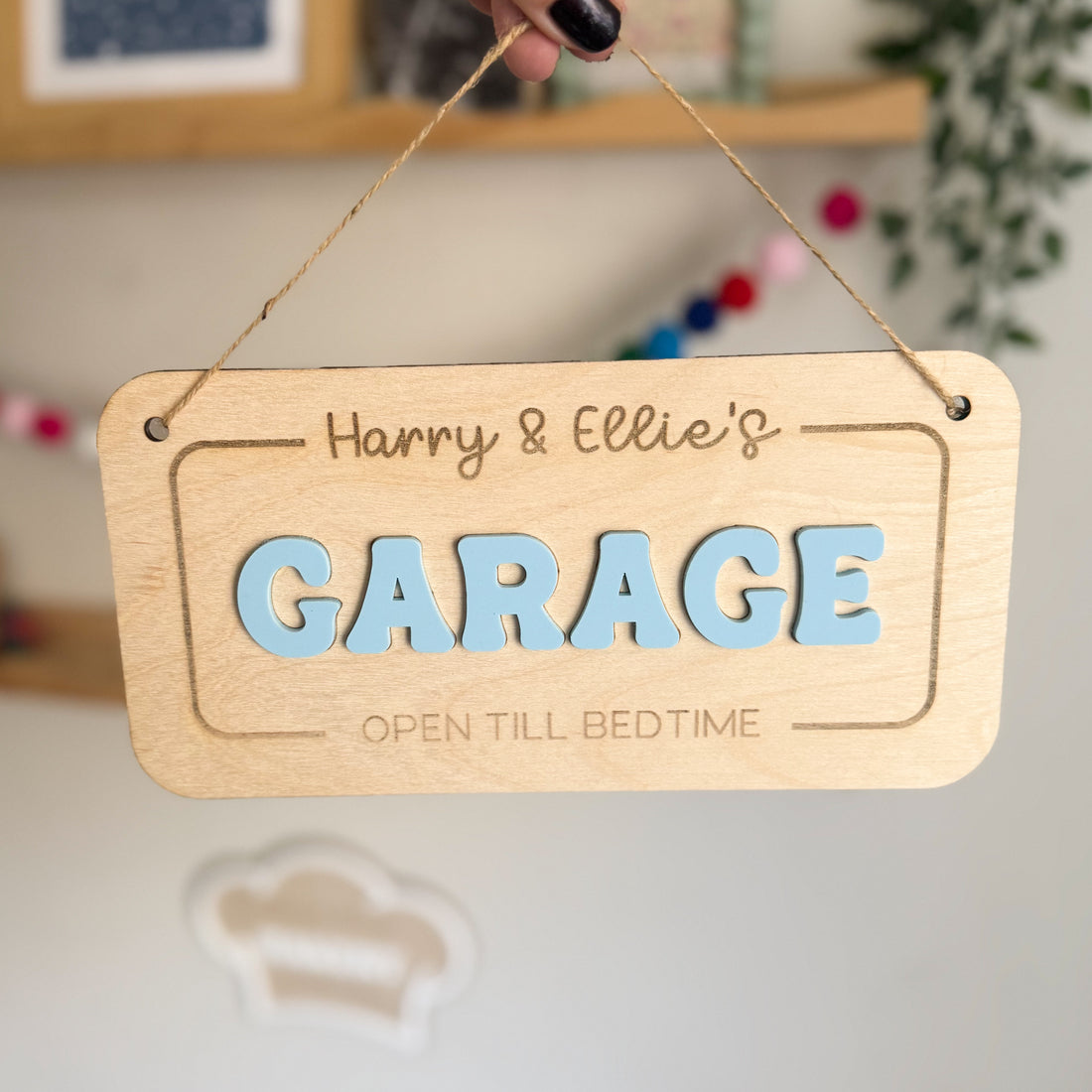 Personalised Hanging Garage Sign
