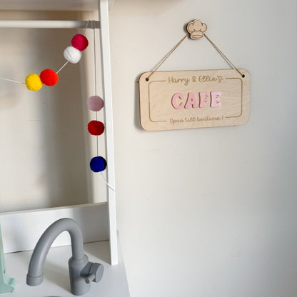 Personalised Hanging Cafe Sign