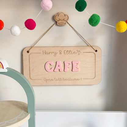 Personalised Hanging Cafe Sign