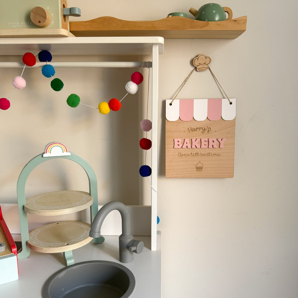 Personalised Bakery Sign with Bunting