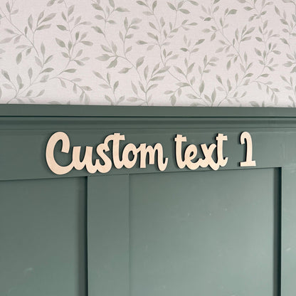 Custom Wooden Quote Sign: Personalized Wall Art