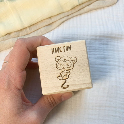 Personalised Name Wooden Baby Block | Cosy Little Nest