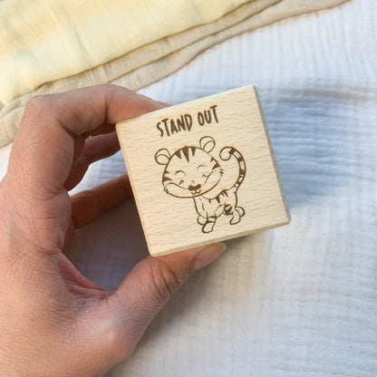 Personalised Name Wooden Baby Block | Cosy Little Nest