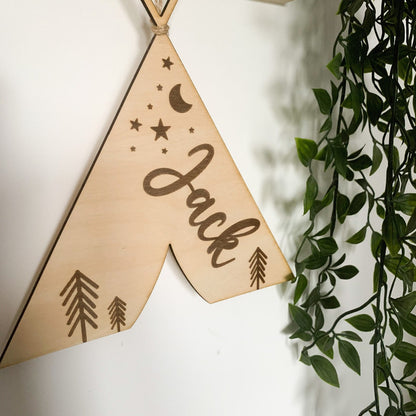  Teepee Name Sign| Cosy Little Nest