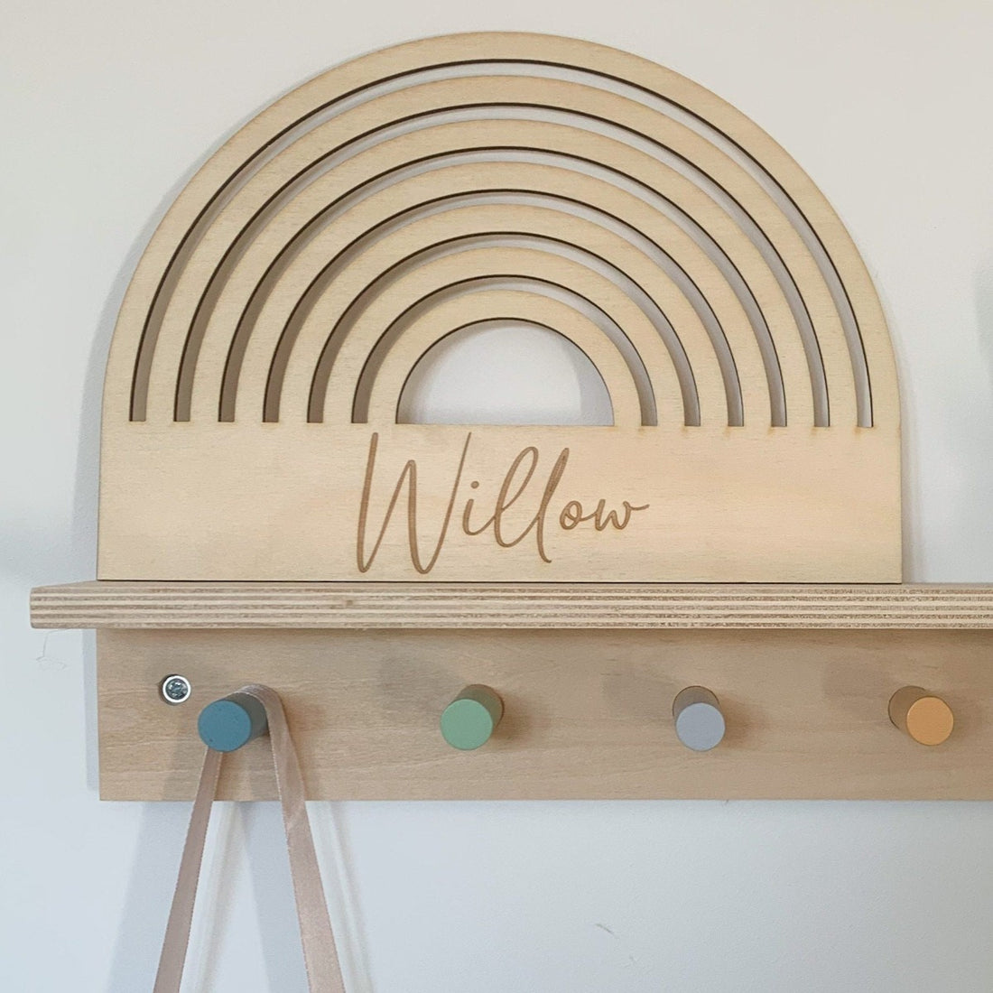 Rainbow Nursery Name Sign | Cosy Little Nest