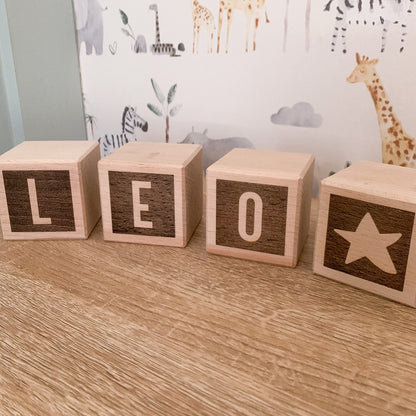 Personalised Baby Name Blocks Set