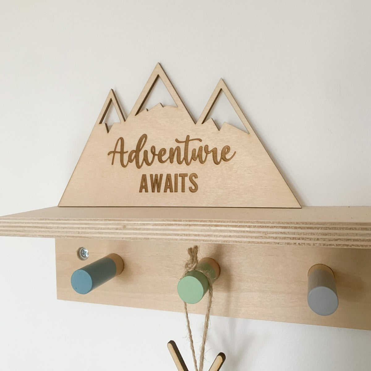 Mountain Range Adventure Awaits Wall Decor | Cosy Little Nest