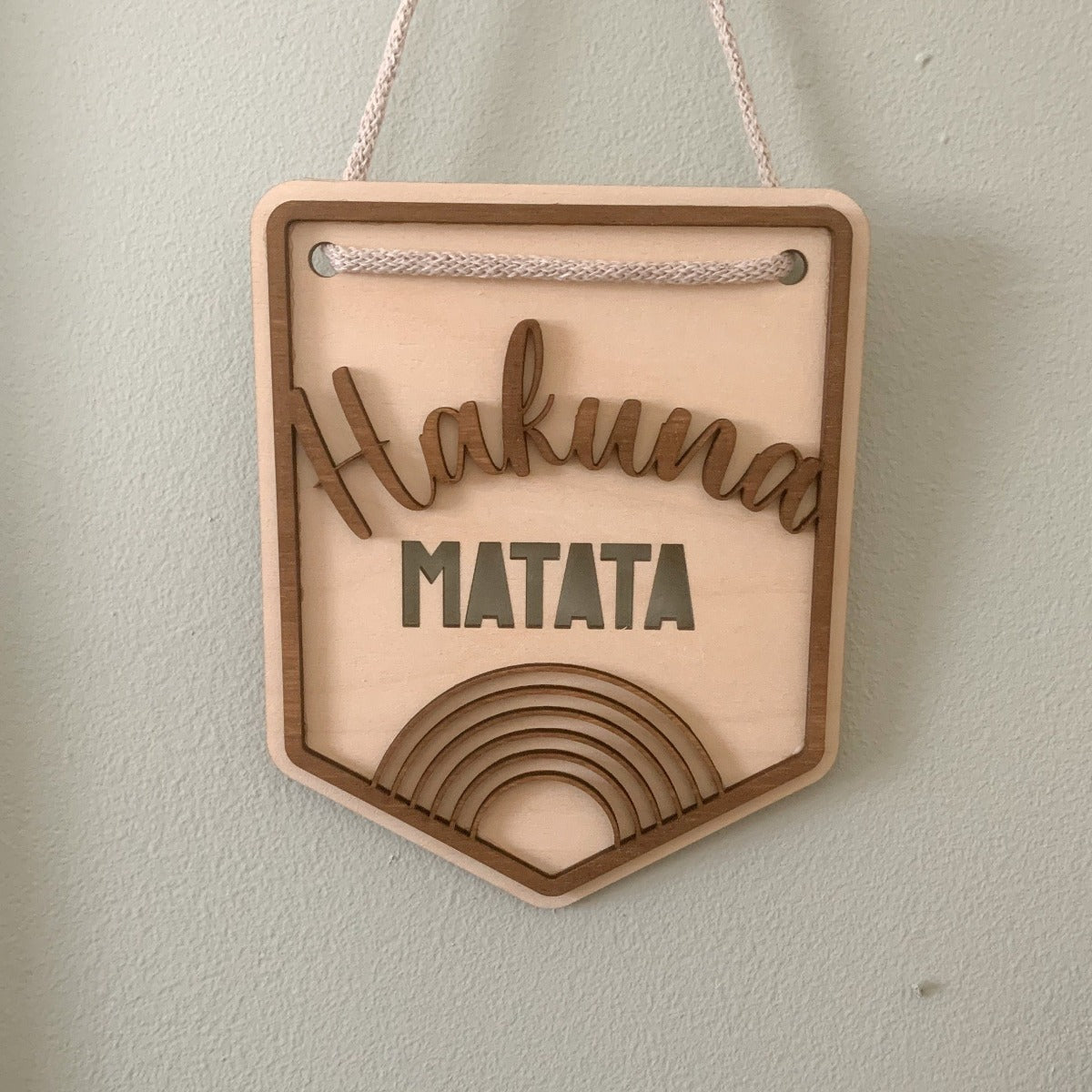 Hakuna Matata Hanging Wall Pennant | Cosy Little Nest