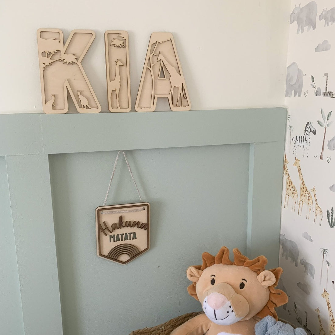 Safari Layered Name Sign | Cosy Little Nest