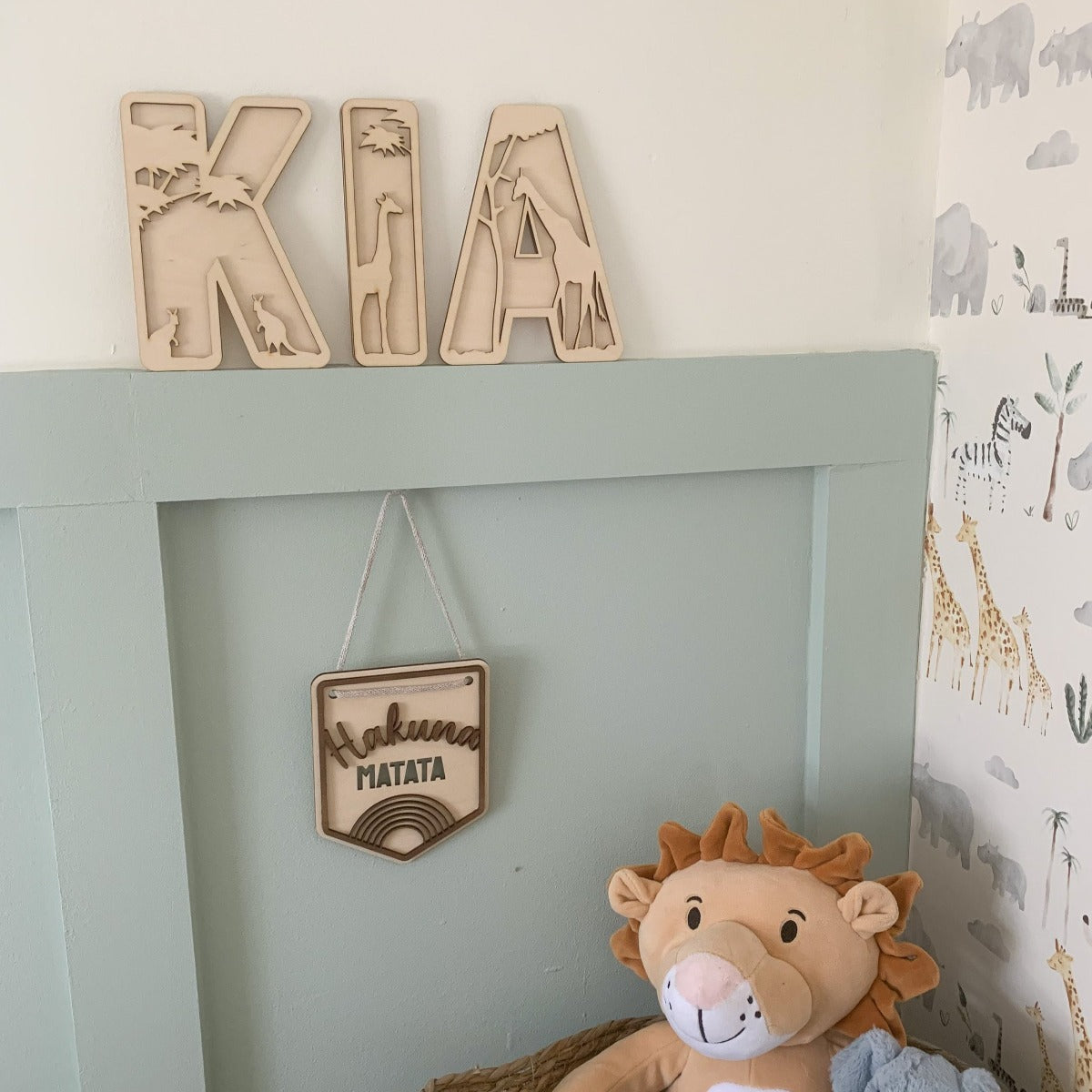 Safari Layered Name Sign | Cosy Little Nest