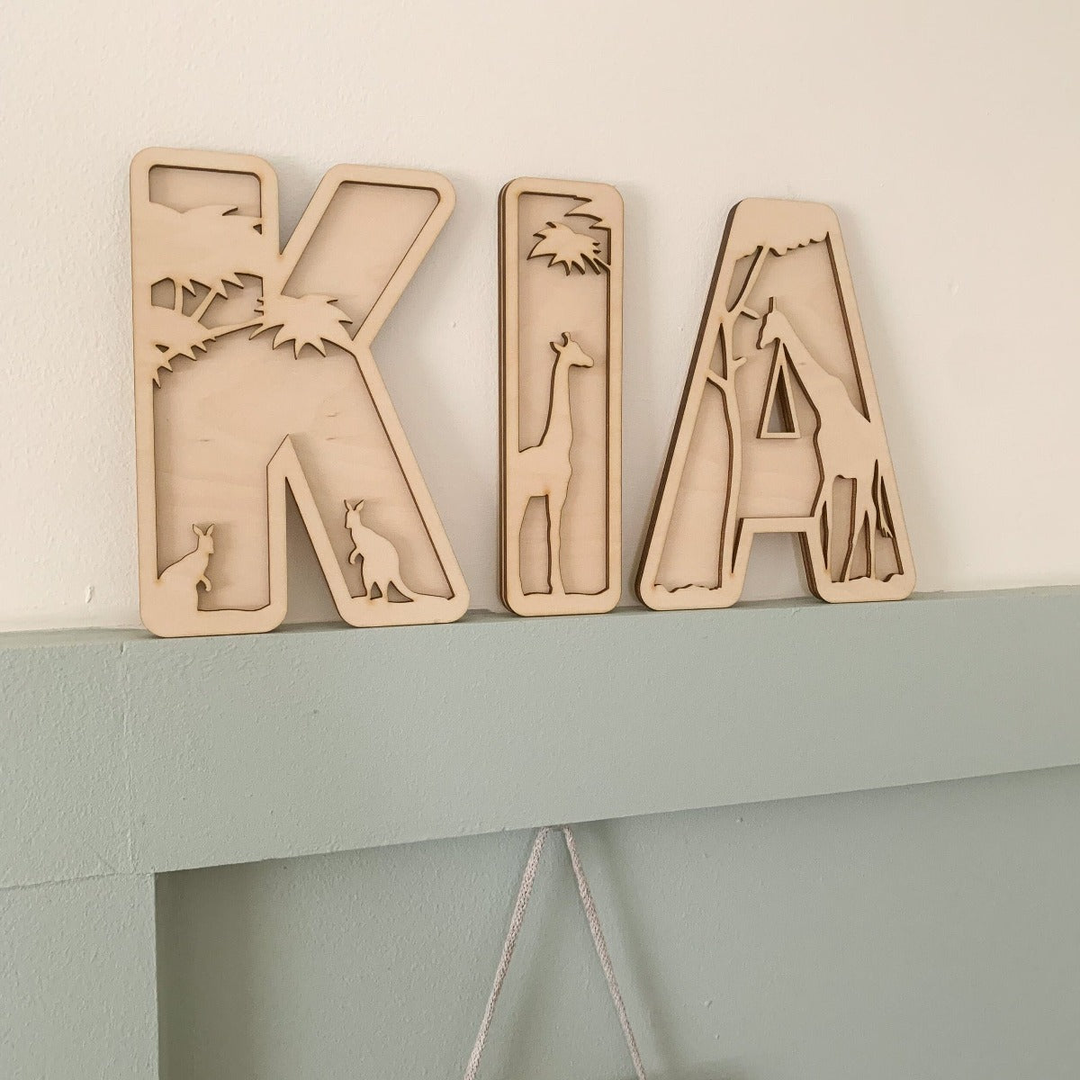 Safari Layered Name Sign | Cosy Little Nest