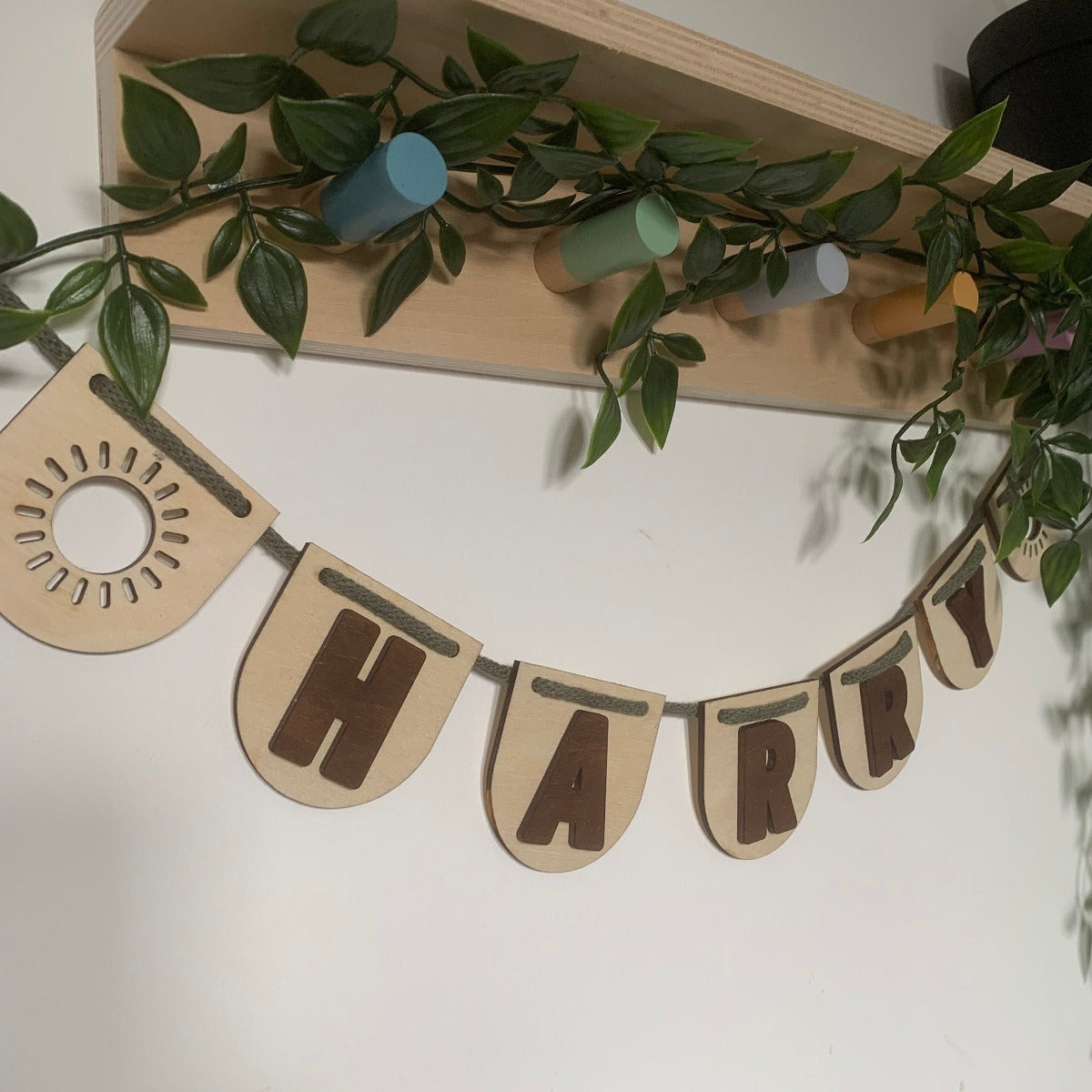 Personalised Wooden Name Bunting | Cosy Little Nest