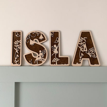 Fairy Layered Name Sign