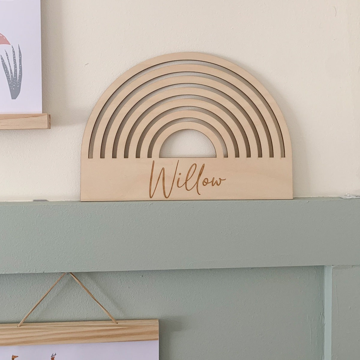 Rainbow Nursery Name Sign | Cosy Little Nest