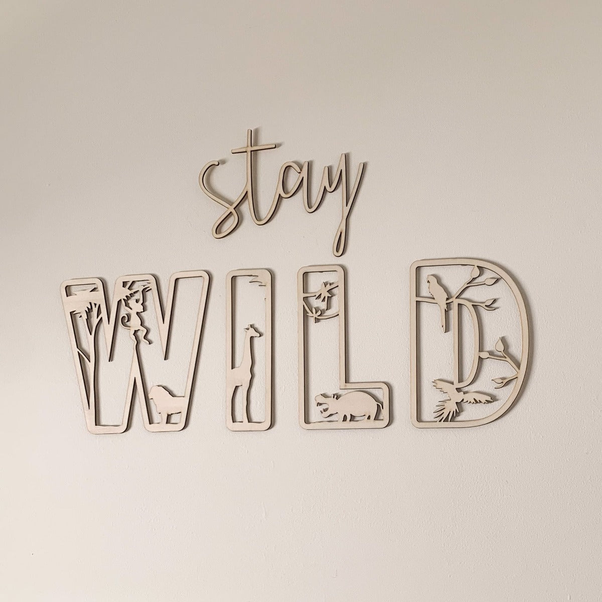 Stay Wild Wooden Wall Decor | Cosy Little Nest