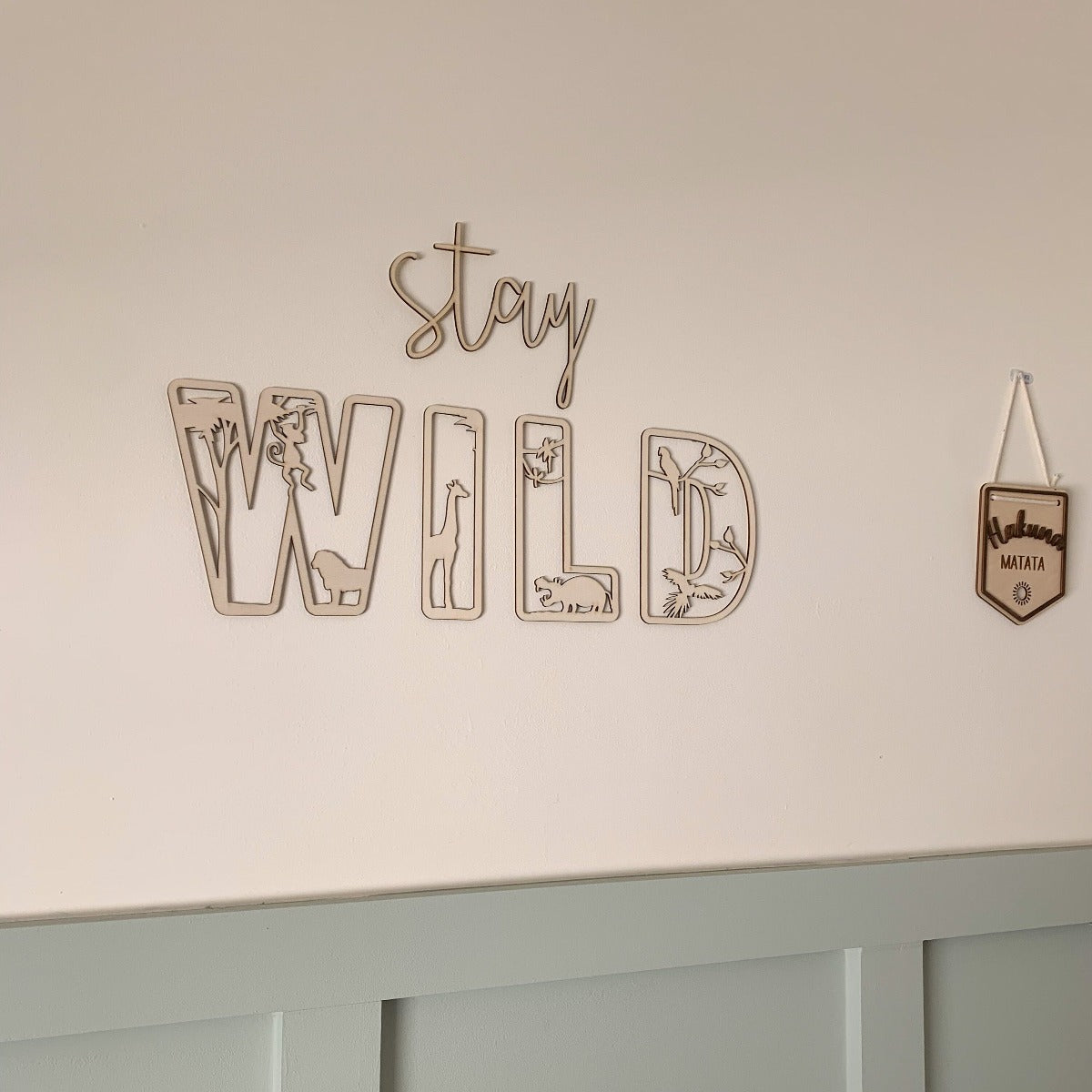 Stay Wild Wooden Wall Decor | Cosy Little Nest