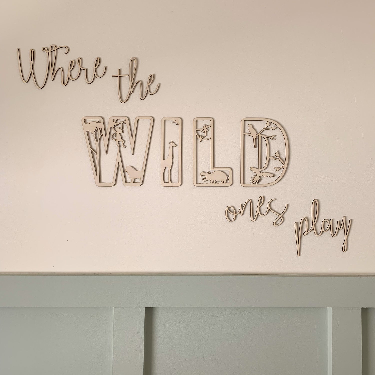 Where The Wild Ones Play Wall Decor | Cosy Little Nest