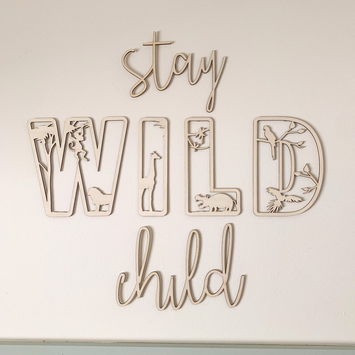 Stay Wild Child Wall Decor | Cosy Little Nest