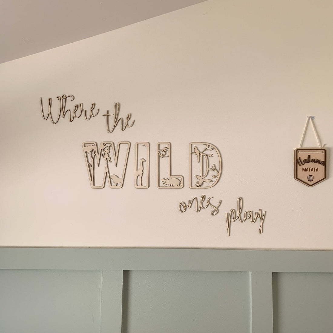 Where The Wild Ones Play Wall Decor | Cosy Little Nest