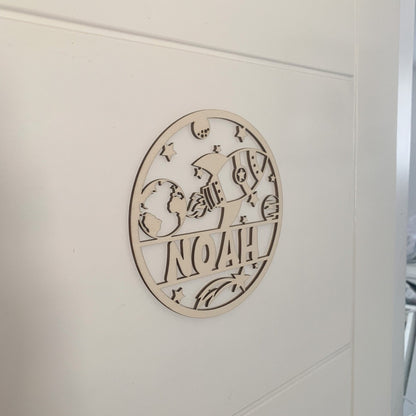 Space Wooden Name Plaque | Cosy Little Nest