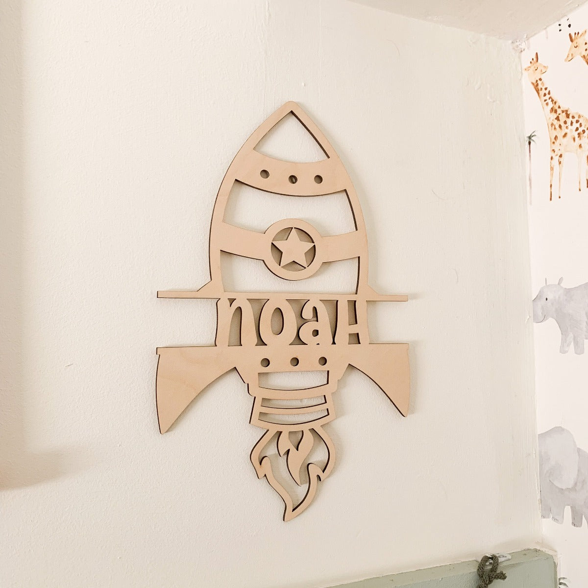 Rocket Name Sign | Cosy Little Nest